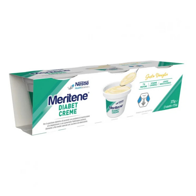 Meritene Diabet Creme Baunilha 125g X3