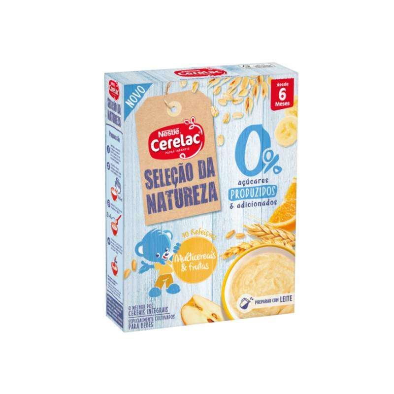 Cerelac Seleção Da Natureza Papa Não Láctea Multicereais E Frutas 180g +6M