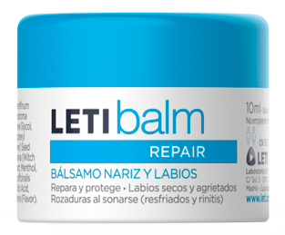 Letibalm Repair Bálsamo nariz e lábios, Boião 10ml
