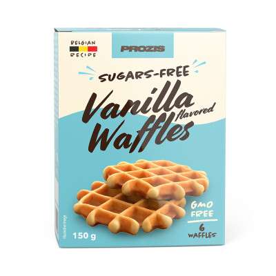 Prozis Waffles com Sabor a Baunilha sem Açúcares 25 g