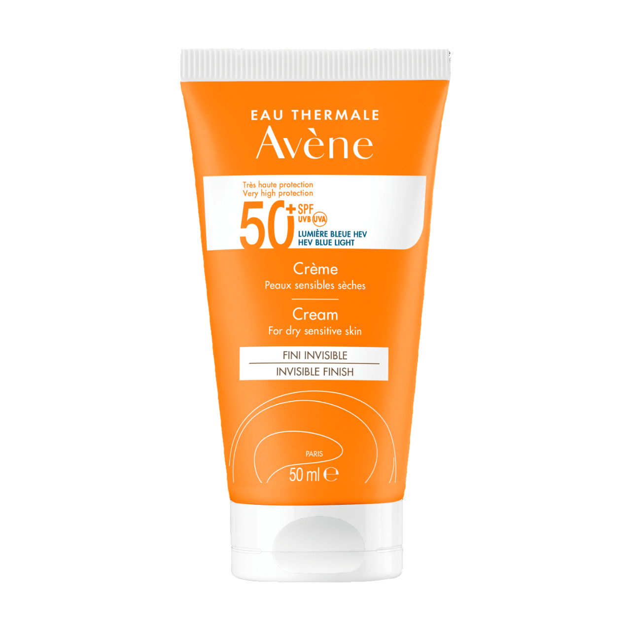 Avène Protetor Solar Rosto Creme SFP 50+ Pele Seca e Sensível 50 ml