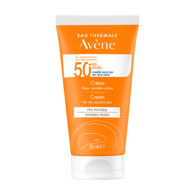 Avène Protetor Solar Rosto Creme SFP 50+ Pele Seca e Sensível 50 ml