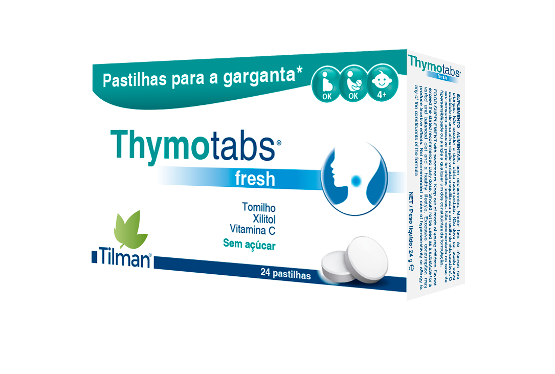 Thymotabs Fresh Pastilhas Garganta X24