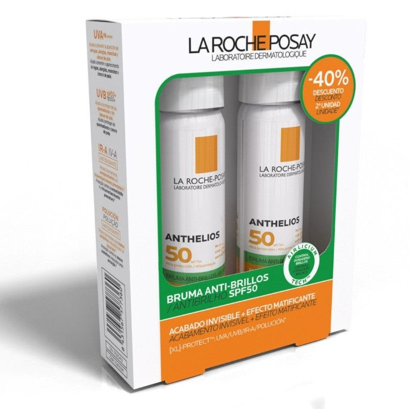 La Roche-Posay Anthelios Bruma Anti-Brilhos SPF50 75 ml 2 unidades