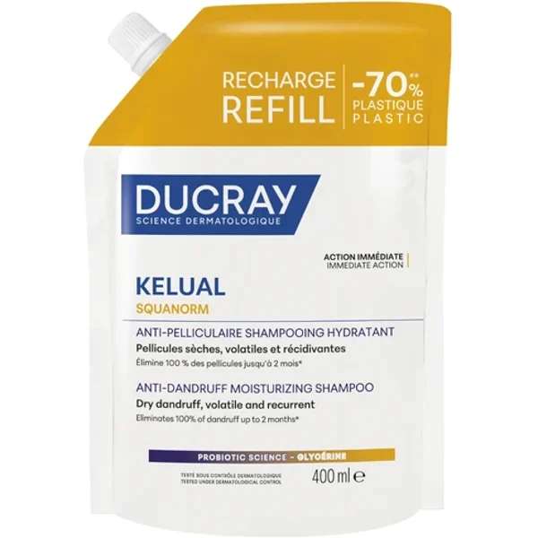 Ducray Kelual-Squanorm Champô Caspa Seca - Recarga 400ml