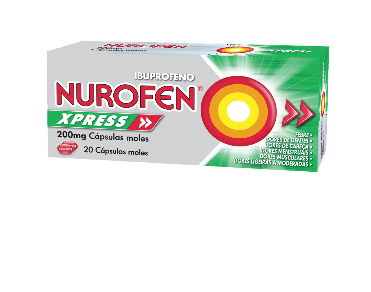 Nurofen Xpress 200mg Cápsulas Moles x20