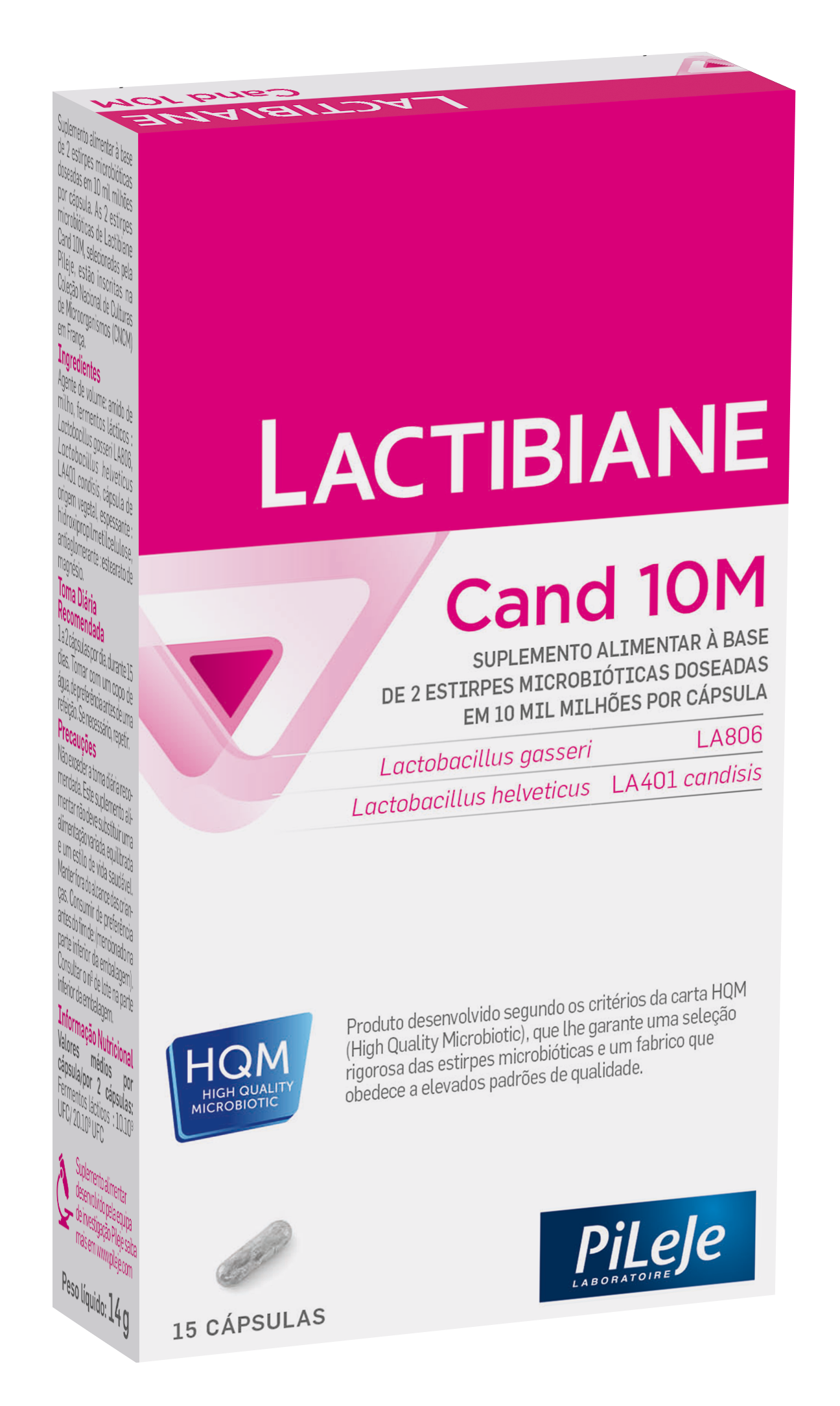 Pileje Lactibiane Cand 10M 15 Cápsulas