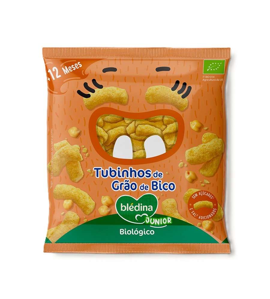 Blédina Snack Biológico Tubinhos de Grão de Bico 20g +12M
