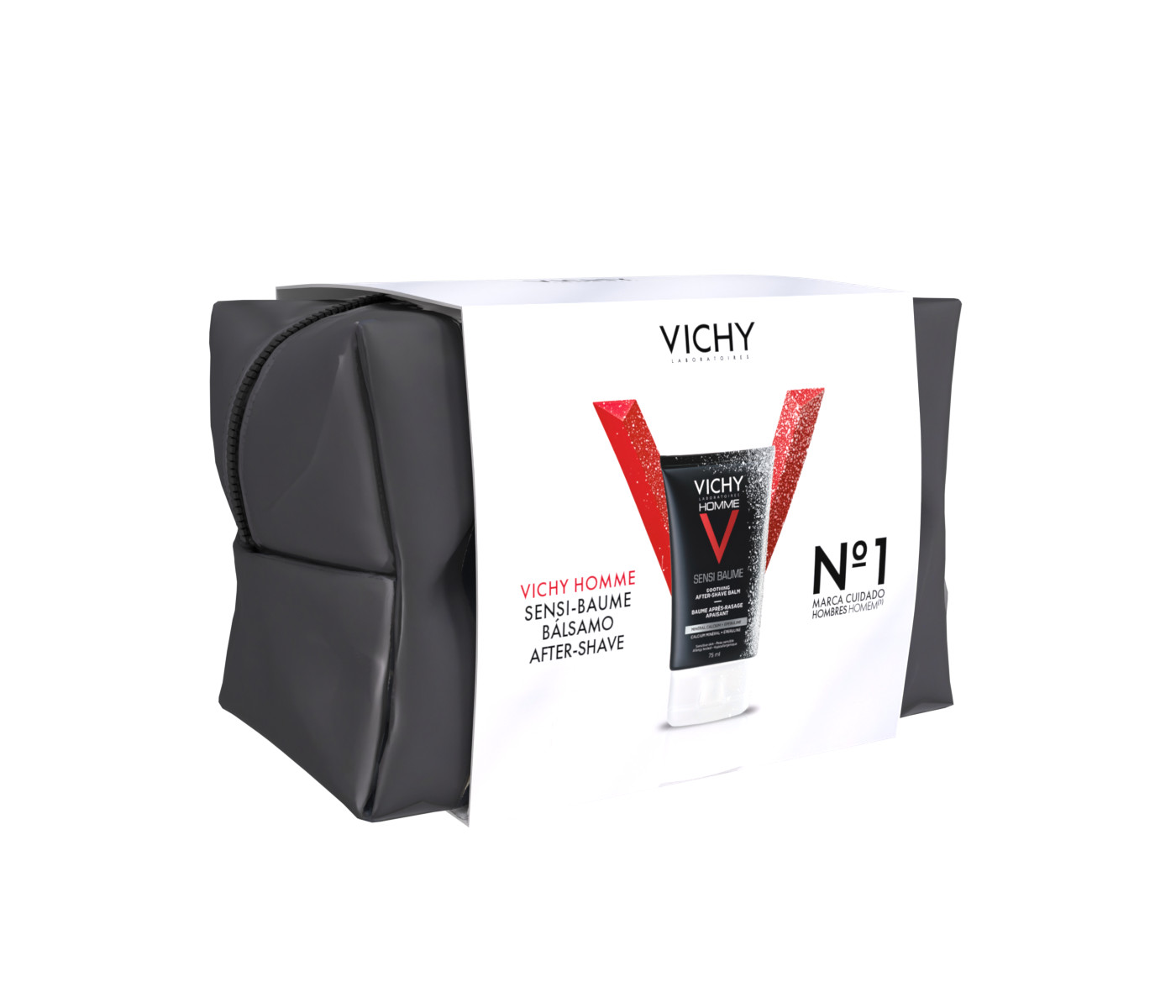Vichy Homme Coffret Natal Sensi-Baume Bálsamo 75ml + Bolsa