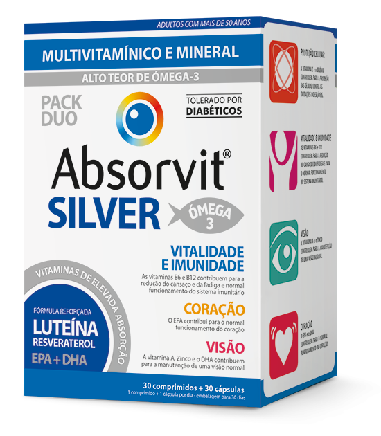 Absorvit Silver 30 comprimidos + 30 cápsulas