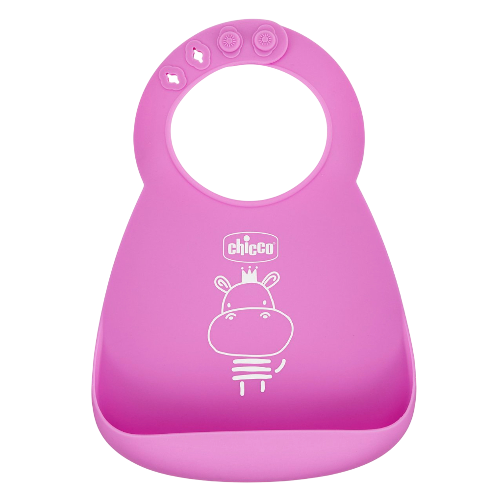 Chicco Babete Silicone Rosa 6M+