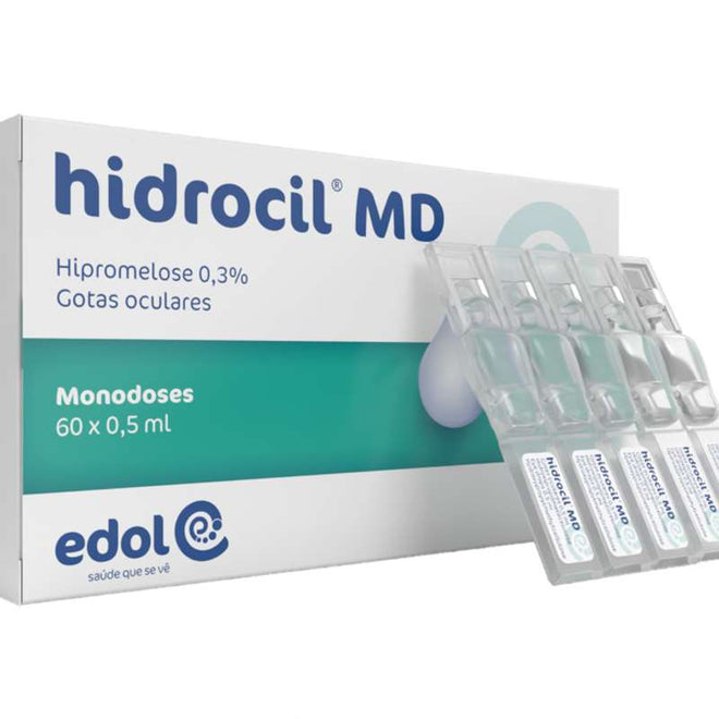 Hidrocil MD Solução Oftálmica Monodoses 0.3% 60un.