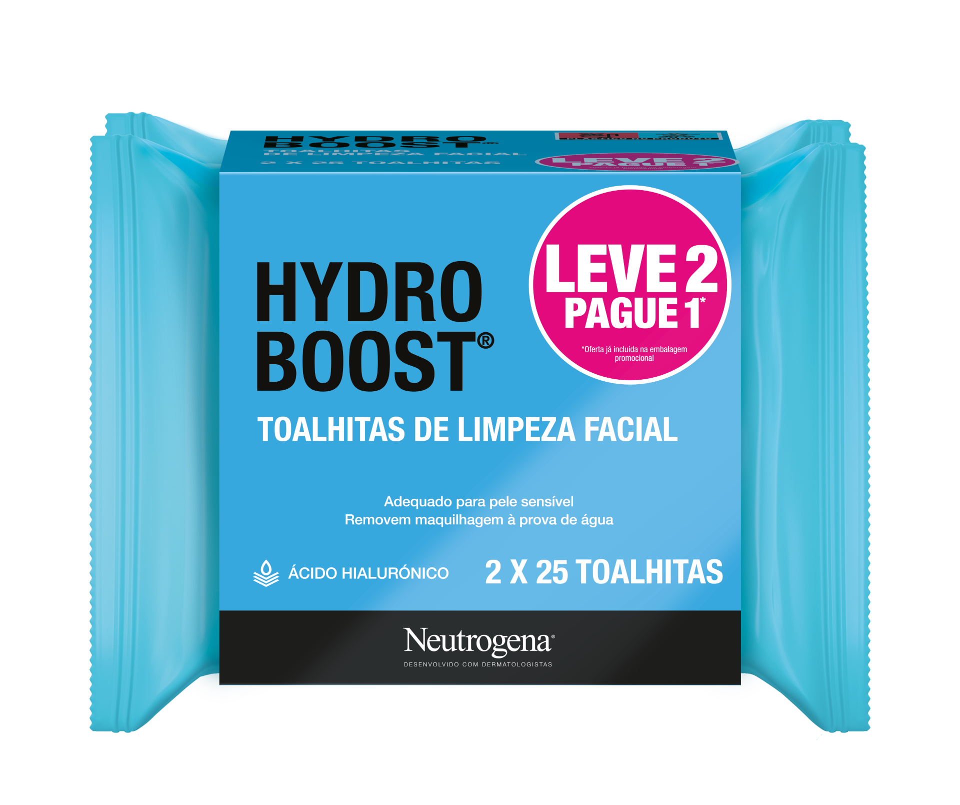 Neutrogena Hydro Boost Toalhitas 2x25 Unidades