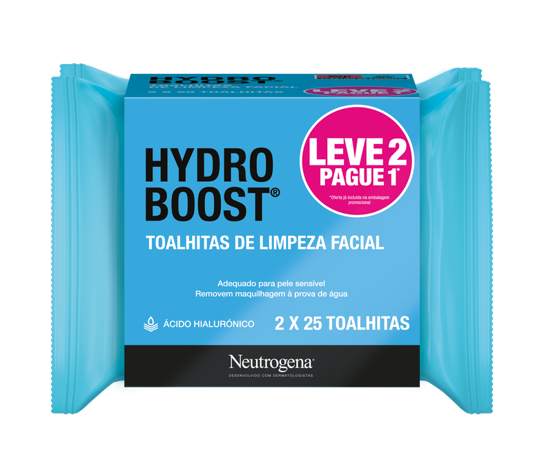 Neutrogena Hydro Boost Toalhitas 2x25 Unidades