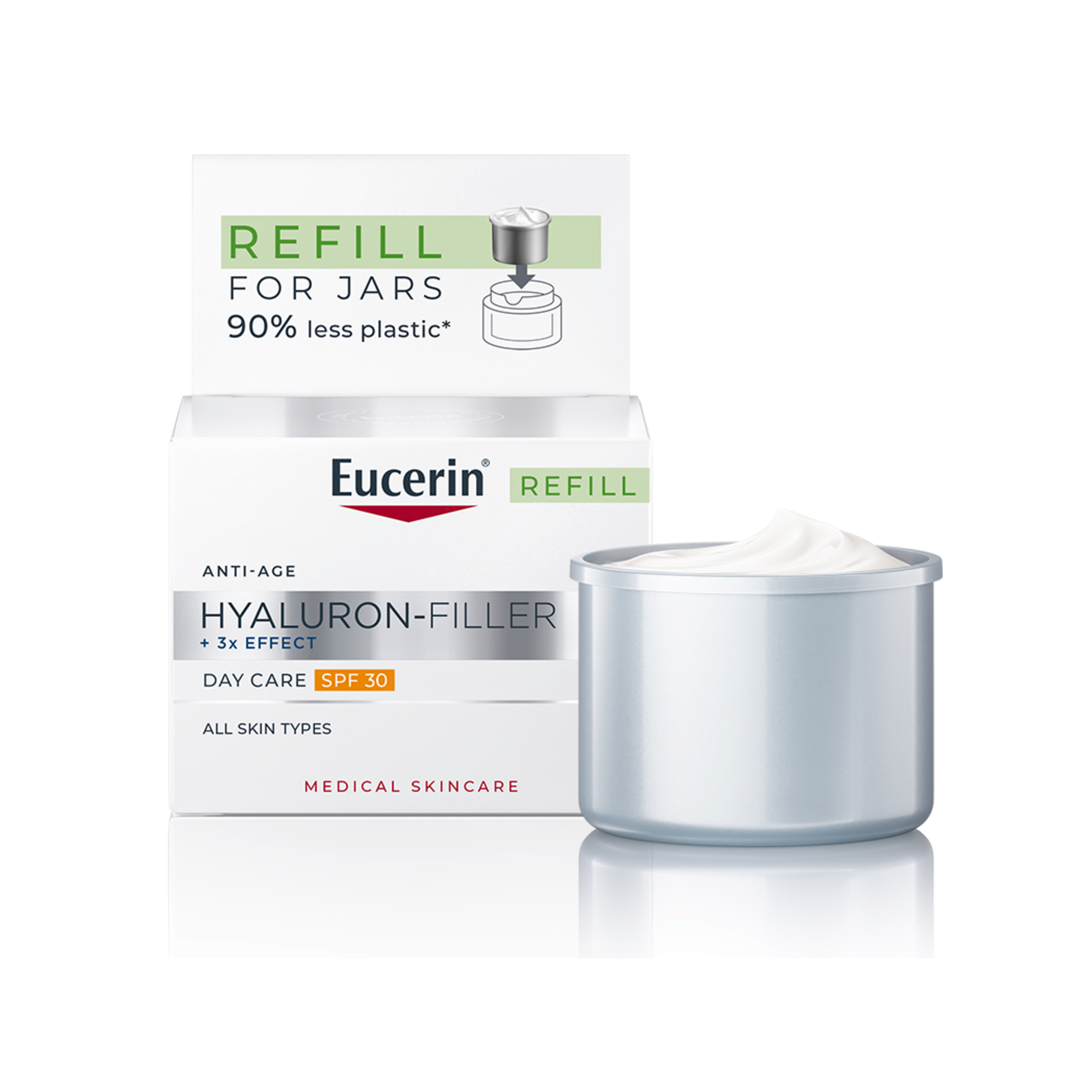 Eucerin Hyaluron-Filler +3x Effect Creme de Dia FPS 30 Recarga 50ml