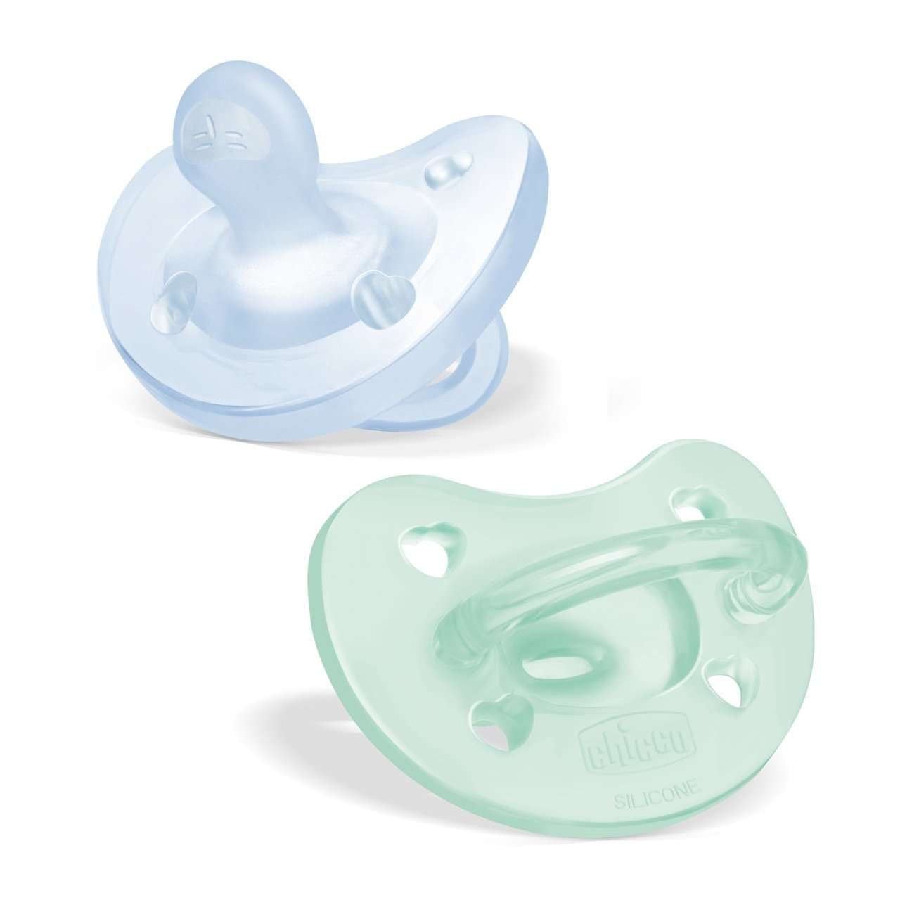Chicco Chupeta Physio Soft  Azul 2-6M (Pack Duplo)