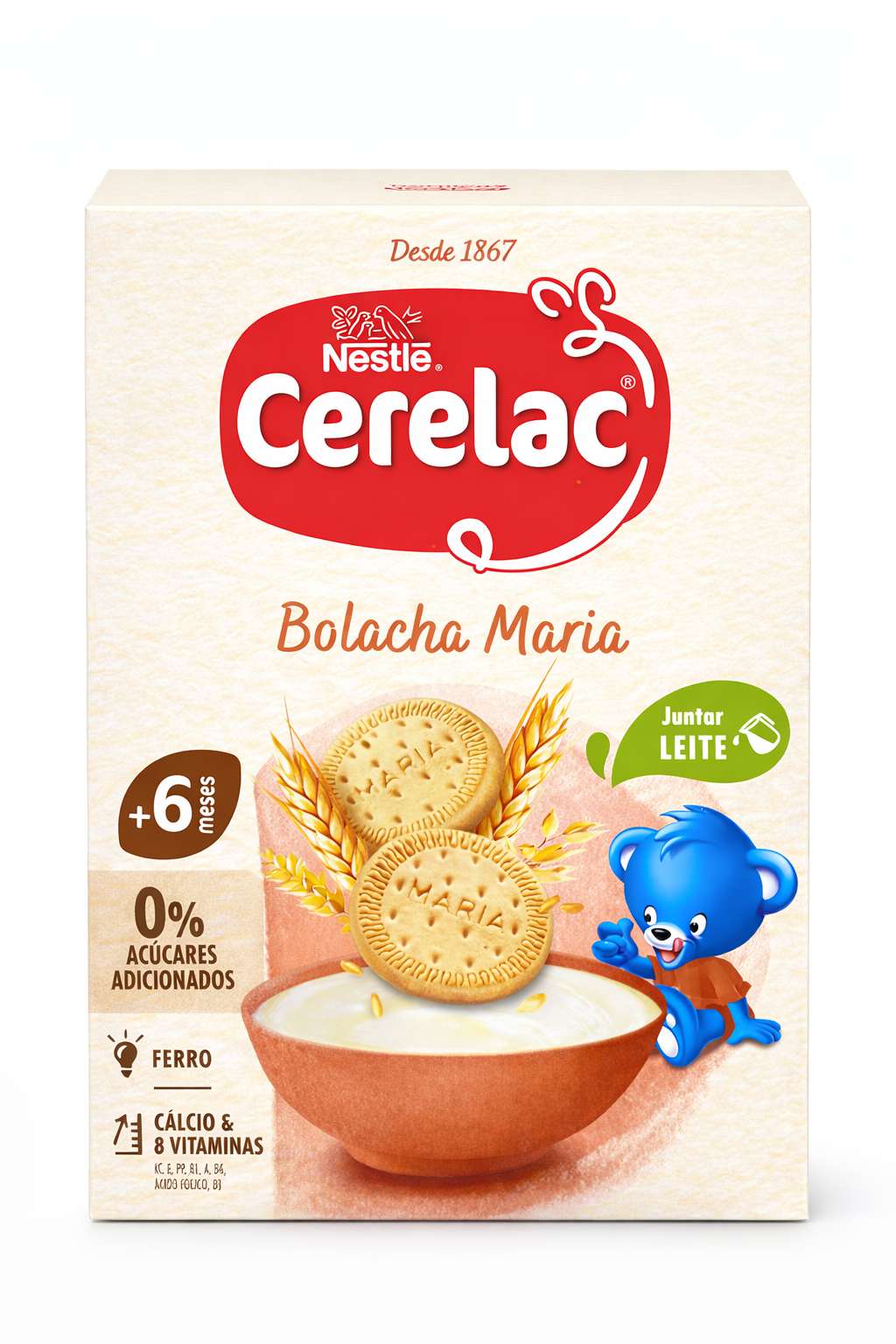 Nestlé Cerelac Bolacha Maria Não-Láctea 6M+ 250g