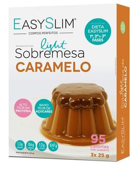 EASYSLIM SOBREMES CARAMELO SAQ 25G X3