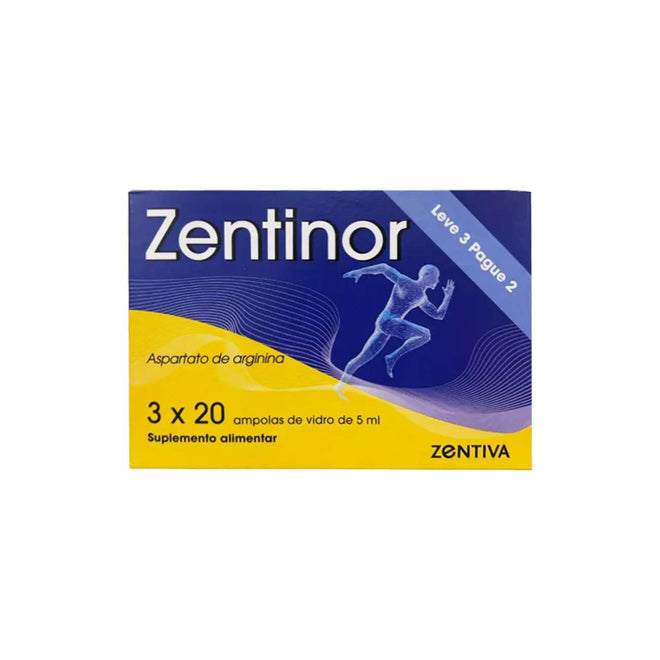 Zentinor 3x20 Ampolas 5ml Oferta 3ª Unidade
