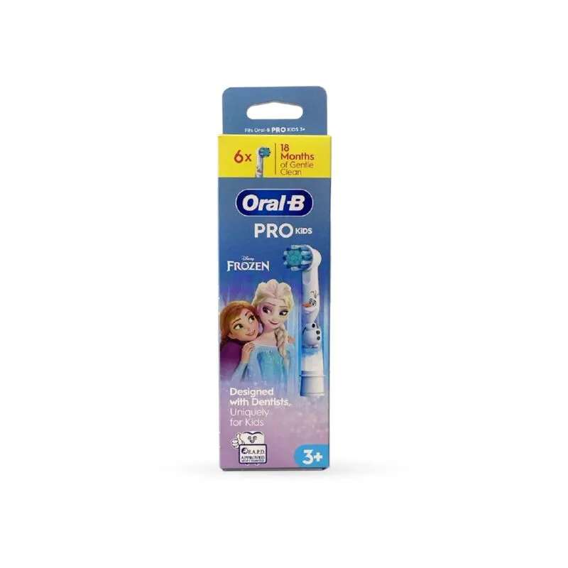 Oral-B Pro Kids Recarga Escova Elétrica Frozen 3+ – 6 Unidades