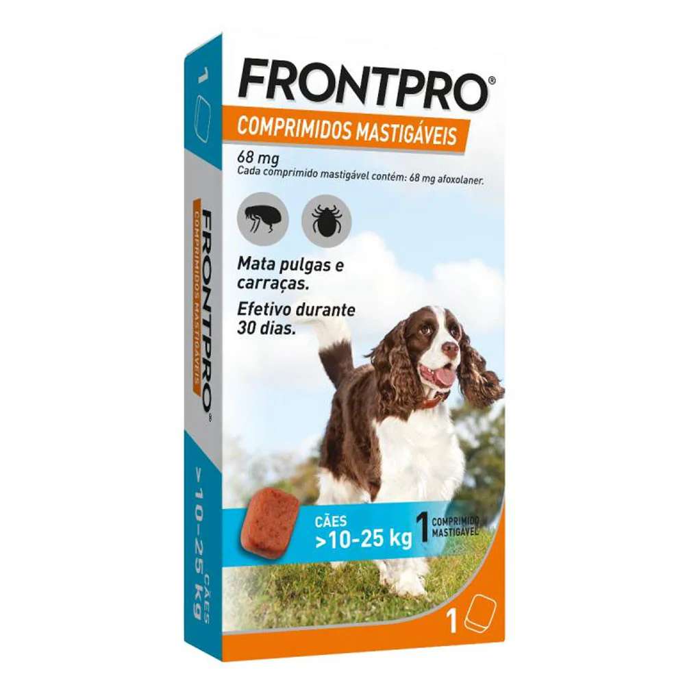Frontpro Comprimido Mastigável 68 Mg Cão 10-25 Kg x1