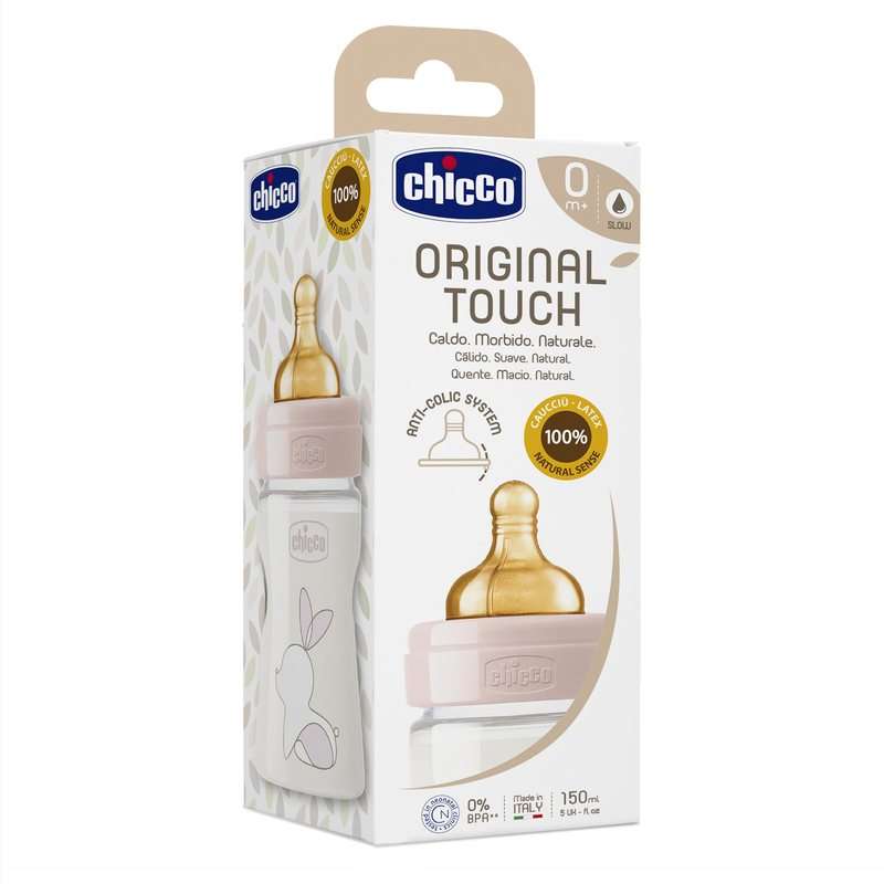 Chicco Biberão Original Touch Plástico Rosa 0M+