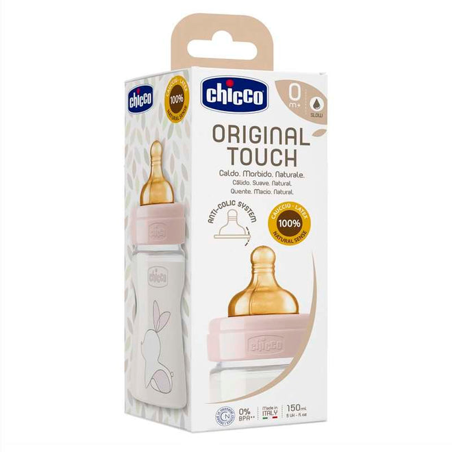 Chicco Biberão Original Touch Plástico Rosa 0M+