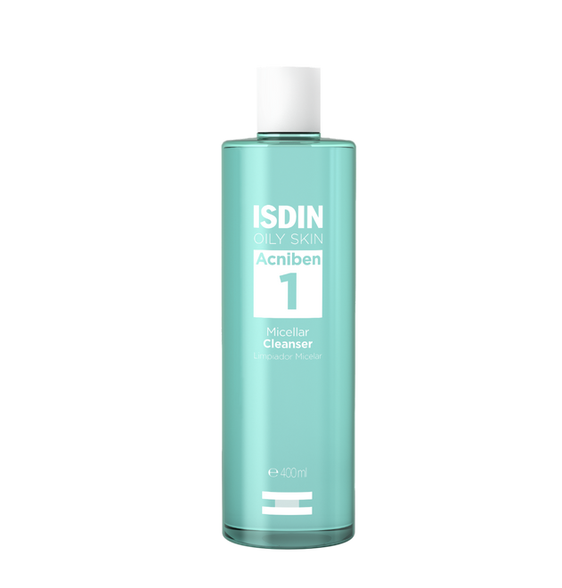 ISDIN Acniben Micellar Cleanser 400ML – Desmaquilhante para pele oleosa/acneica