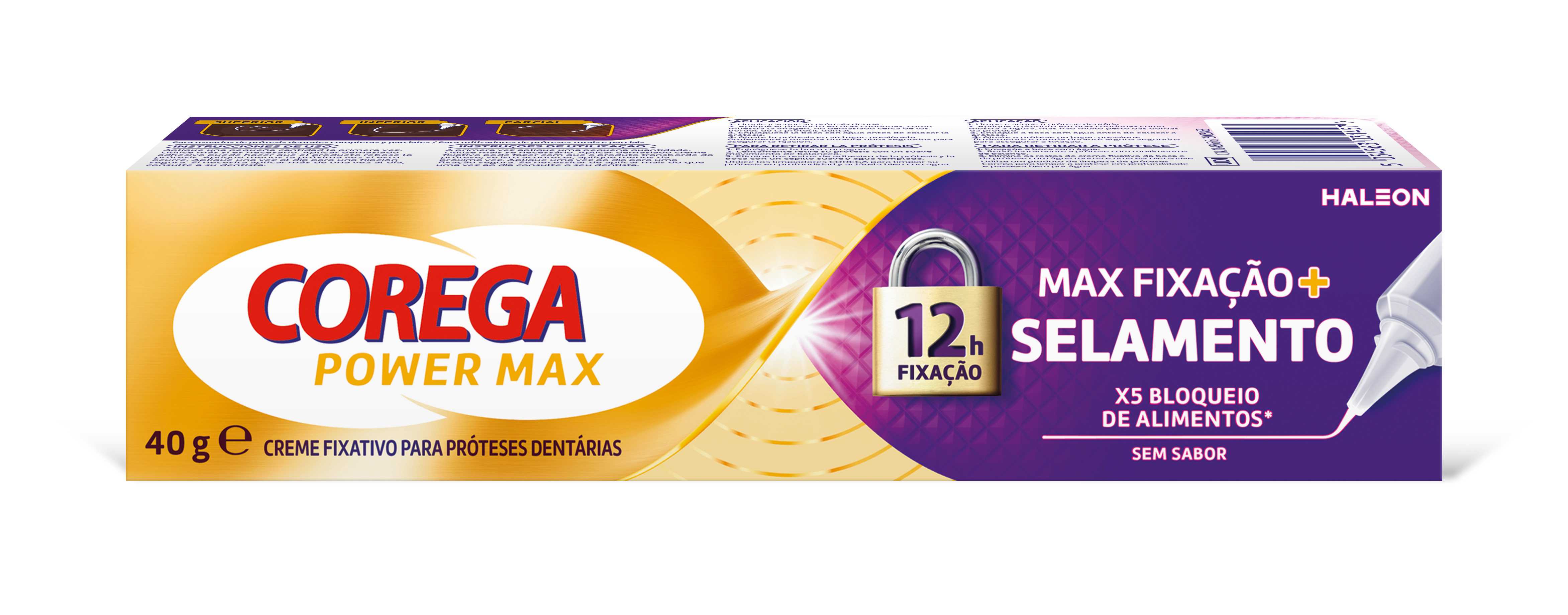 Corega Selamento Máximo Creme Fixador para Próteses – 40g