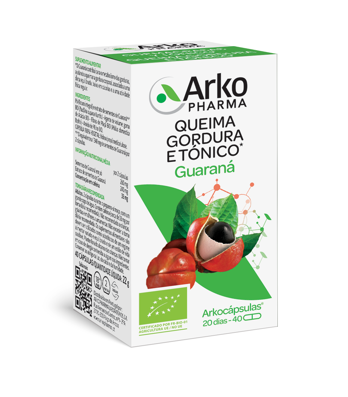Arkocápsulas Guaraná BIO 40 cápsulas