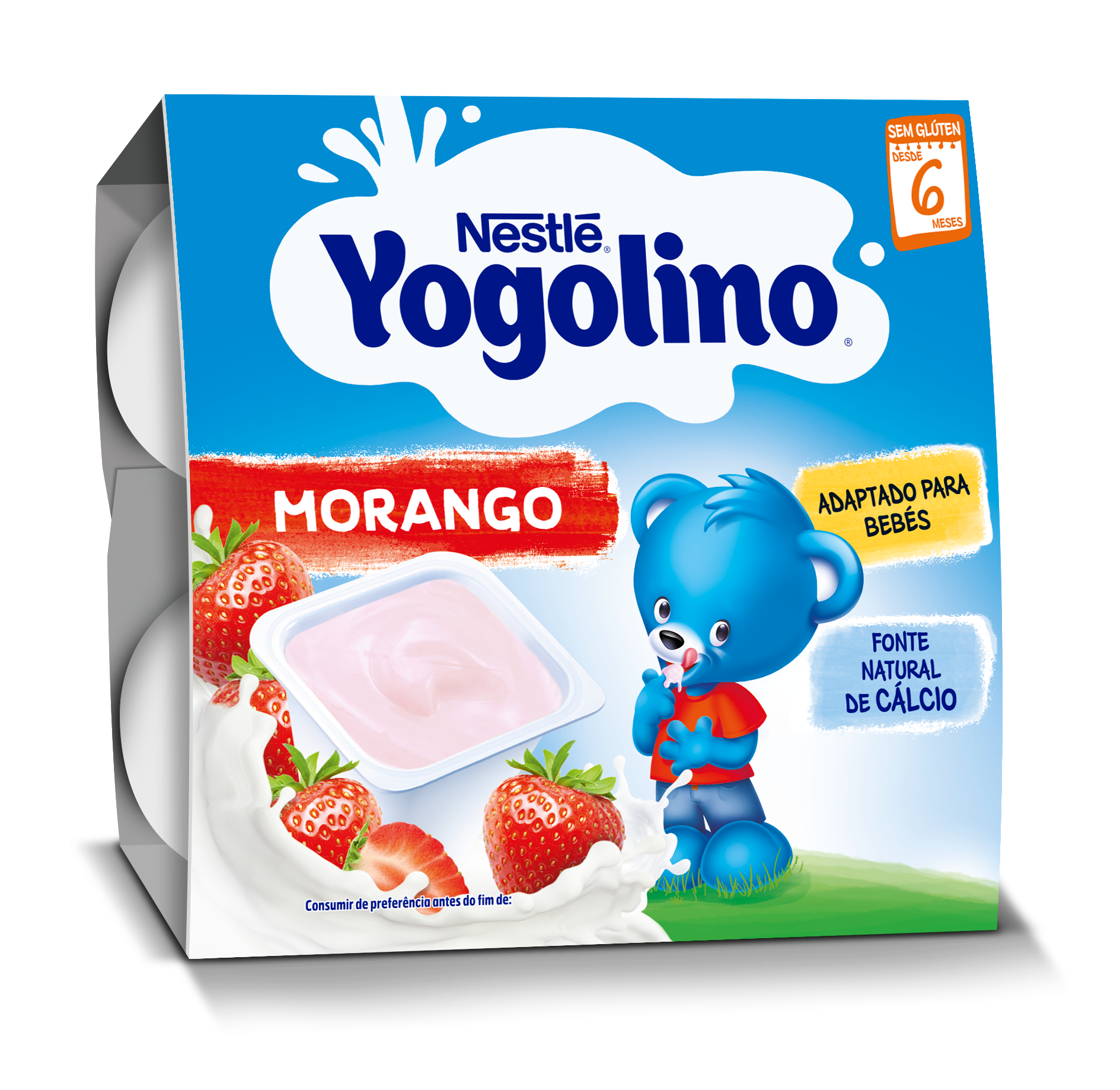 Nestlé Yogolino Morango +6M 4x100g
