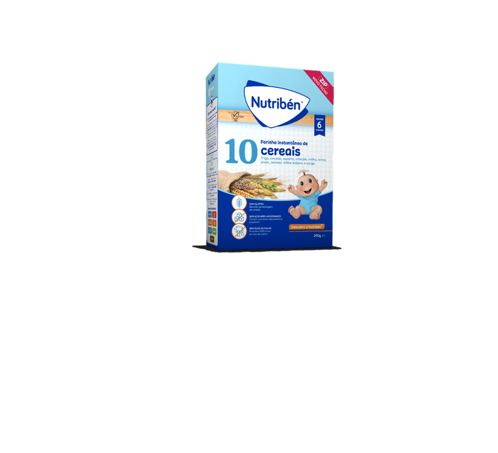 Nutribén Farinha 10 Cereais 6M+ 250g