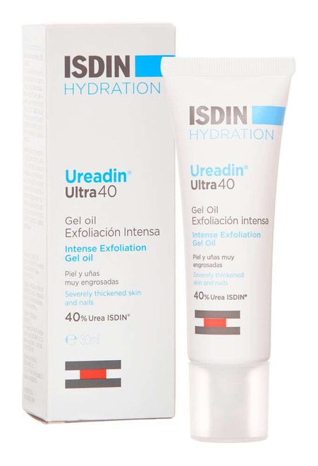 ISDIN Ureadin Ultra40 Gel Oil 30ml- Gel esfoliante para pés com 40% de ureia. Indicado para a pele e unhas espessas.