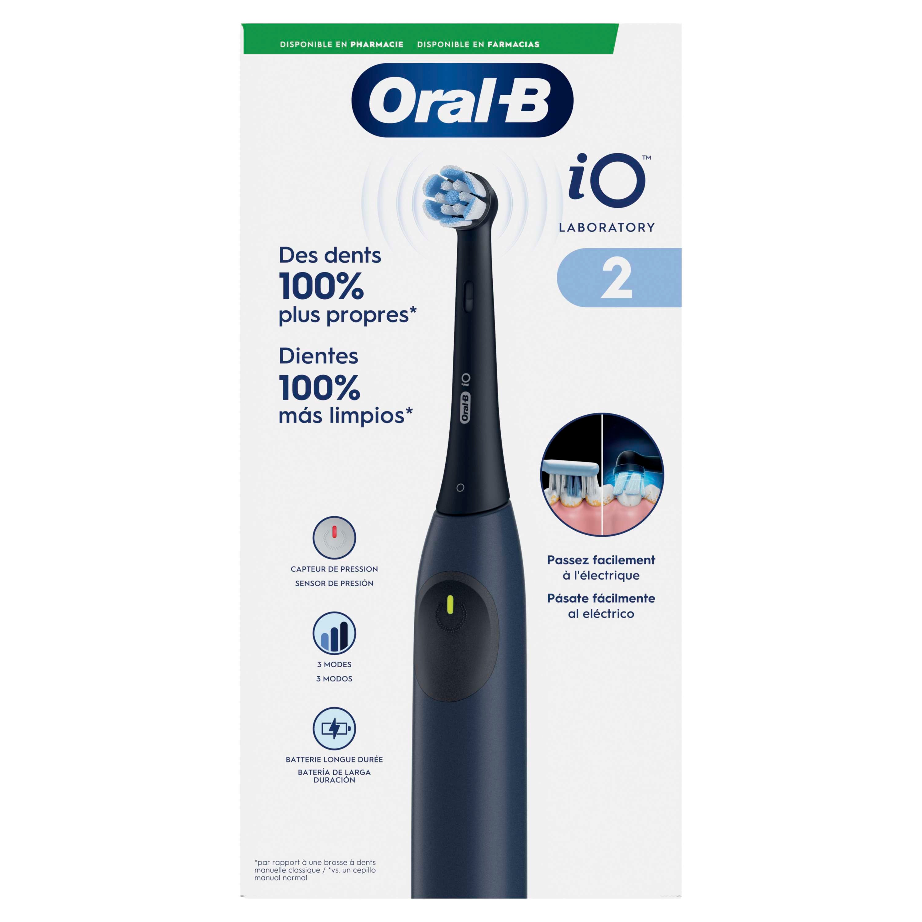 Oral B Laboratorio IO 2 Escova Dentes Eletrica Azul + Recarregavel