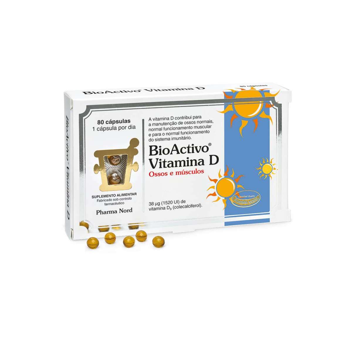 Bioactivo Vitamina D Capsulas x80