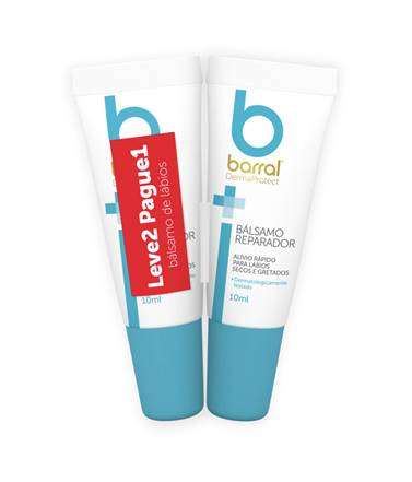 Barral Dermaprotect Bálsamo Reparador 10ml com oferta da 2ª unidade