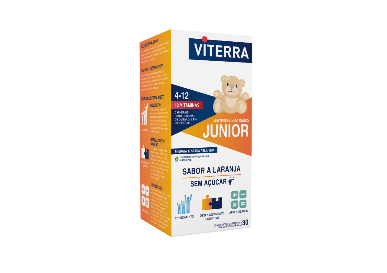 Viterra Junior Comprimidos Mastigáveis Laranja x30