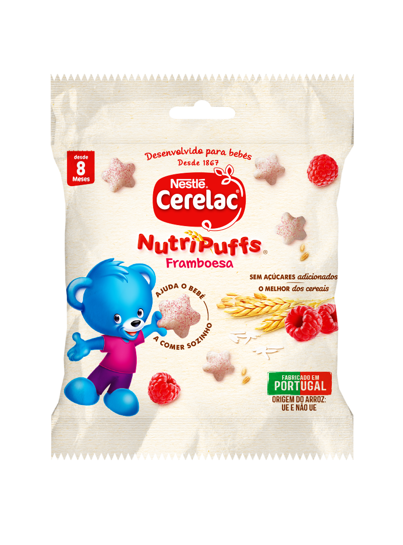 Nestlé Cerelac NutriPuffs Snack Framboesa 8M+ 7g
