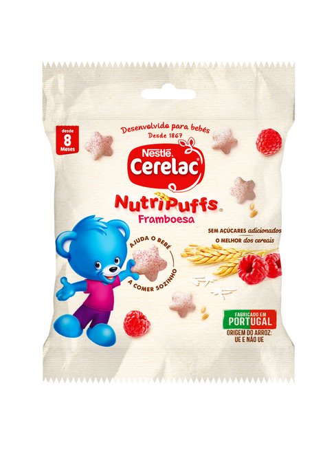 Nestlé Cerelac NutriPuffs Snack Framboesa 8M+ 7g