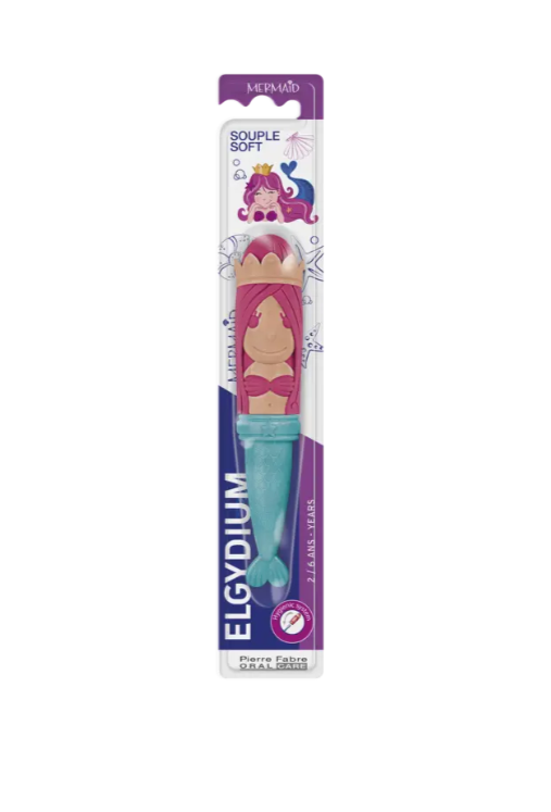 Elgydium Kids Escova de Dentes Sereia 2-6 Anos