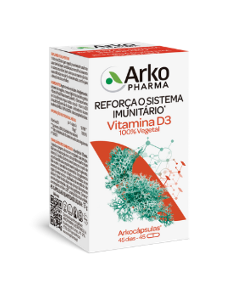 Arkocápsulasulas Vitamina D3 - 45 cápsulas