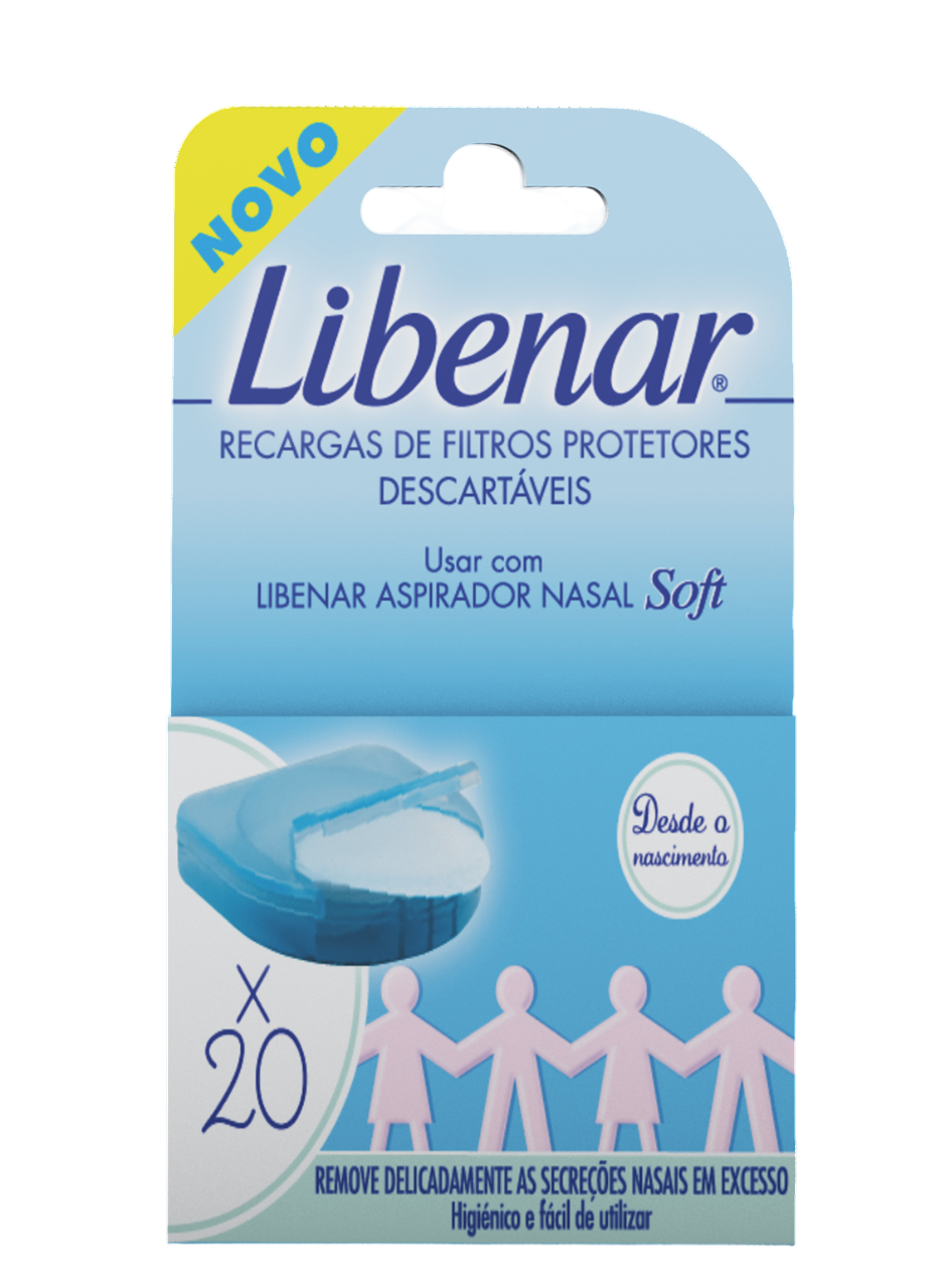 Libenar Baby 20 Recargas Filtros Protetores Desc X20