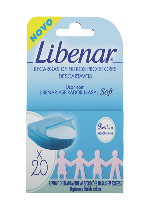 Libenar Baby 20 Recargas Filtros Protetores Desc X20