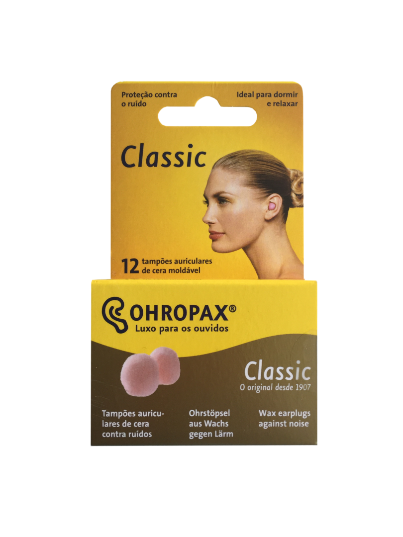 Ohropax Classic Tampões Ouvidos 12 unidades