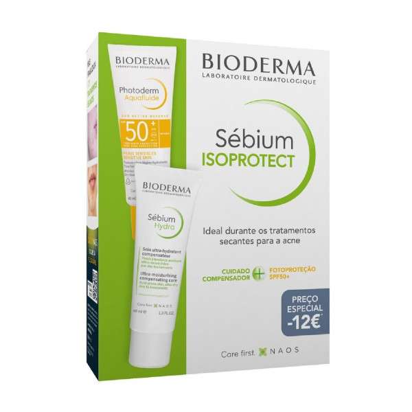 Bioderma Sébium IsoProtect Creme Hydra 40 ml + Photoderm Aquafluide SPF50+ 40 ml