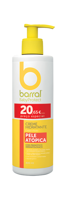 Barral Babyprotect Creme Hidratante Pele Atopica - 400ml Preço Especial