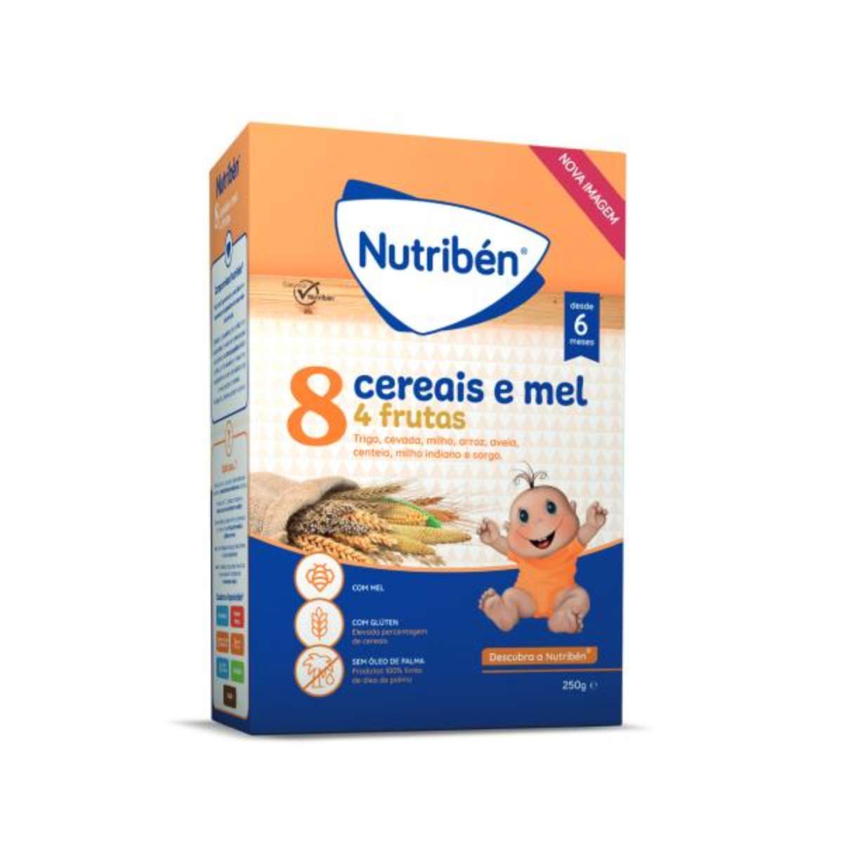 Nutribén Farinhas 8 Cereais e Mel 4 Frutas 250g