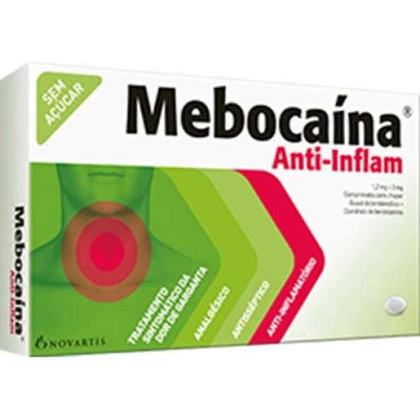 Mebocaína Anti-Inflamatória, 3/1,2 Mg (X30 Comprimidos Chupar)