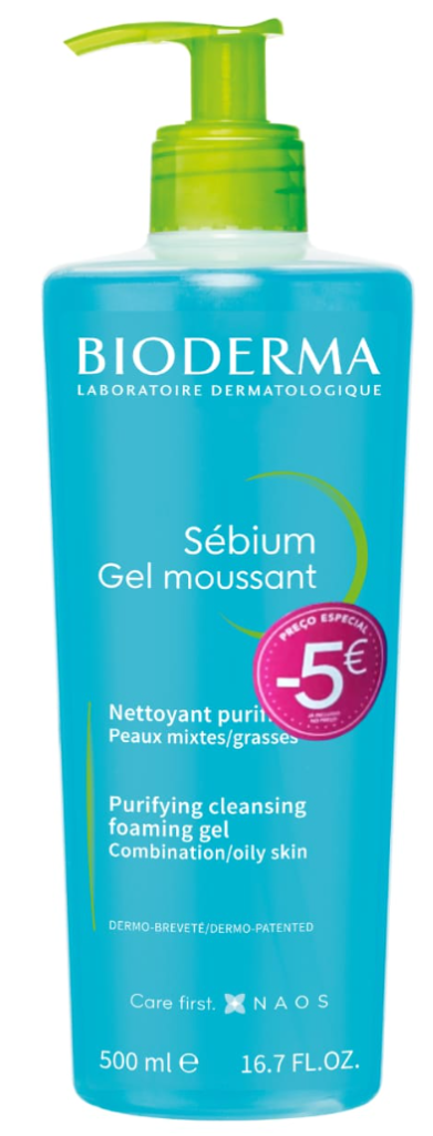 Bioderma Sébium Moussant Gel de Limpeza 500ml com preço especial