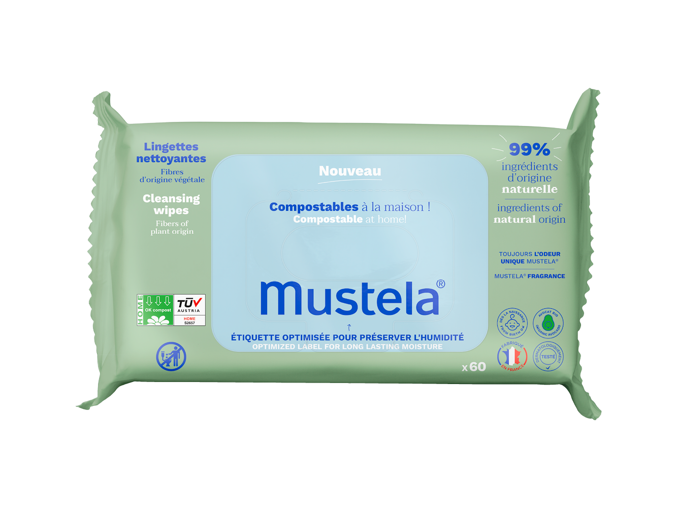 Mustela Bebé Toalhete Limpeza x60